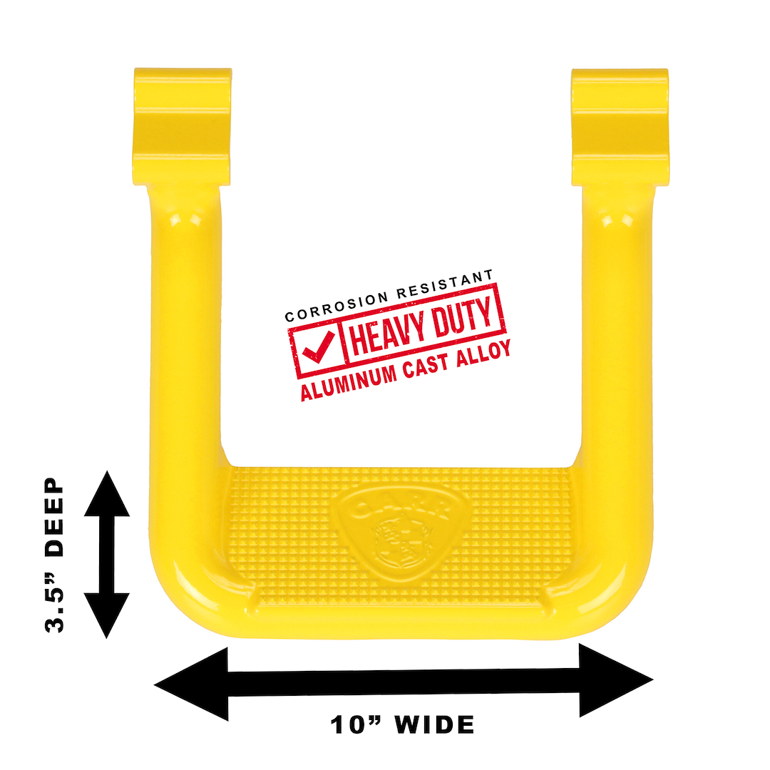 Product of Carr 104997 Yellow Textured Powder Coated Aluminum Truck Step