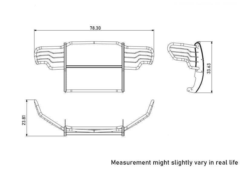 Black Horse Offroad 17fp30mss Grille Guard||17fp30mss_6.Jpeg||90||blk17fp30mss||2237434