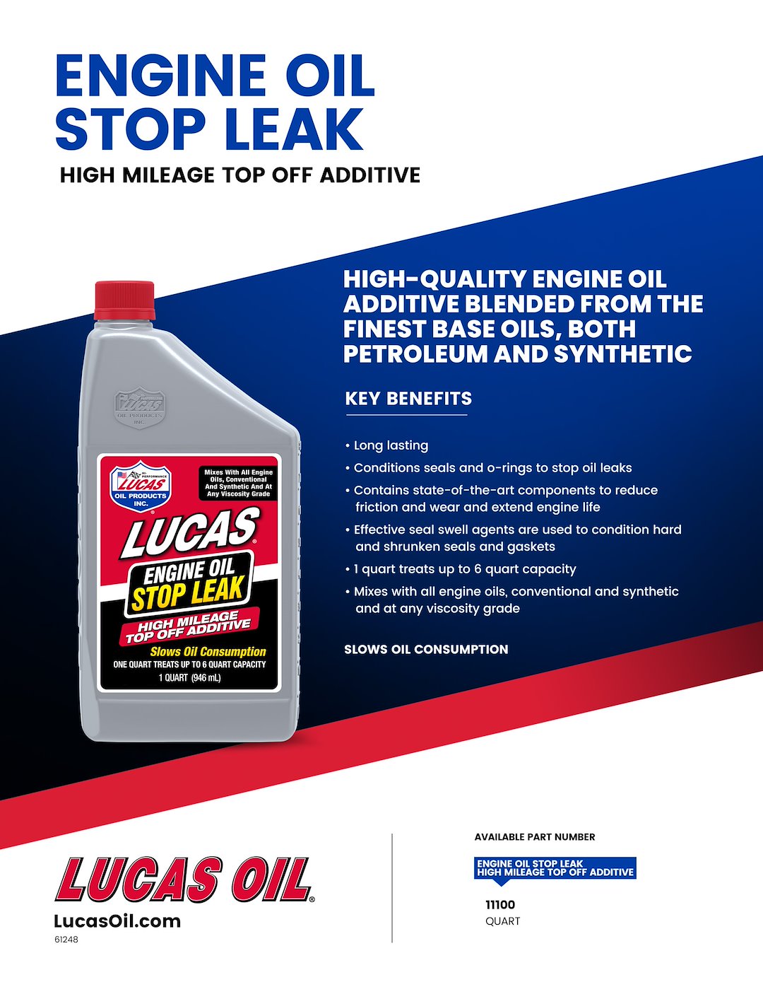 Product of Lucas Oil 11100 Oil Additive