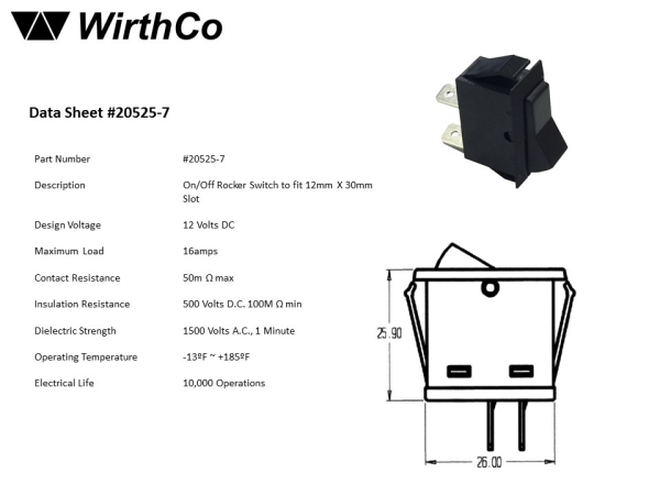 Product of Wirthco 20525 Multi Purpose Switch
