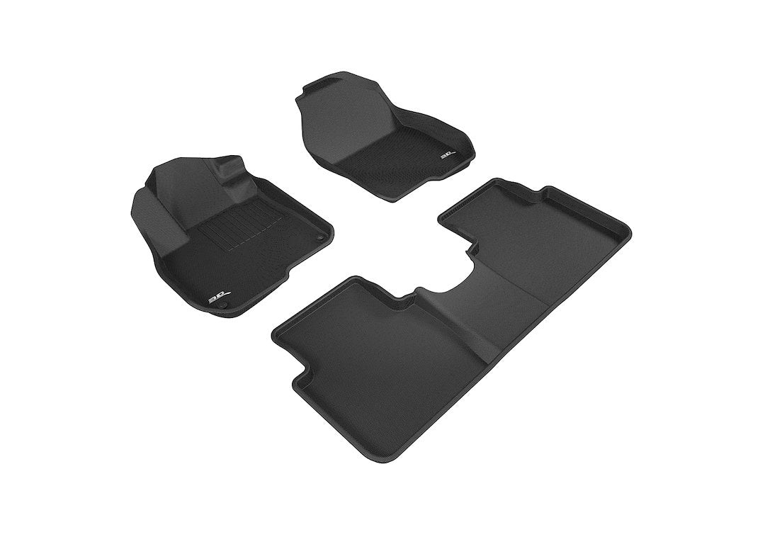 Product of 3D Mats KAGU L1HD08601509 Black Thermoplastic Rubber Of Carbon Fiber Texture Floor Liner