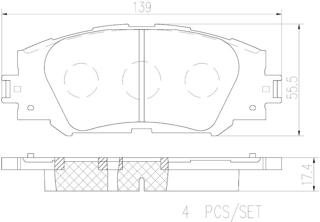 Brembo P83155n Brake Pad||p83155n_2.Jpg||86||brmp83155n||2091771