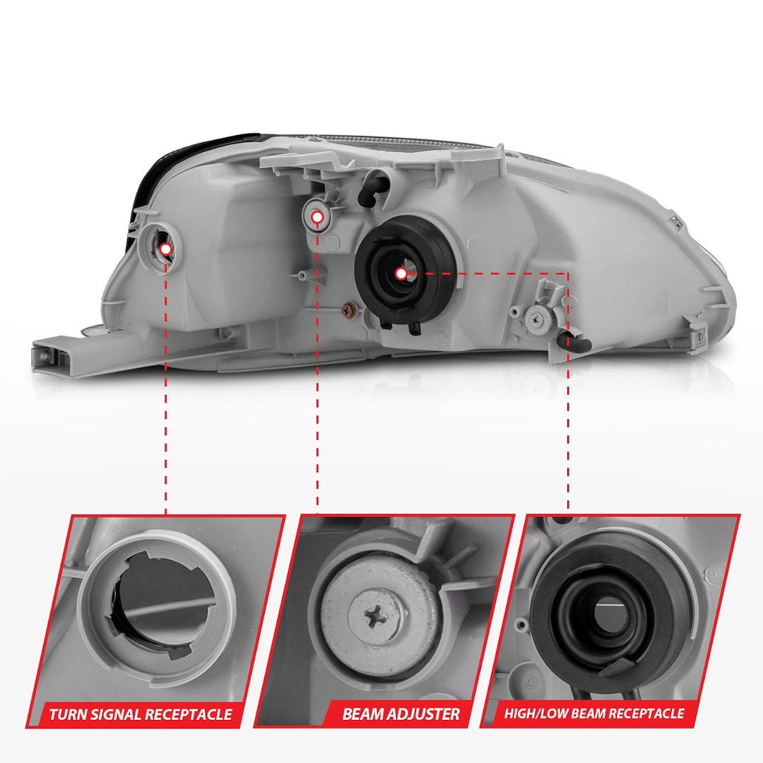 Anzo Usa 121179 Headlight Assembly||||88||a1r121179||2002010