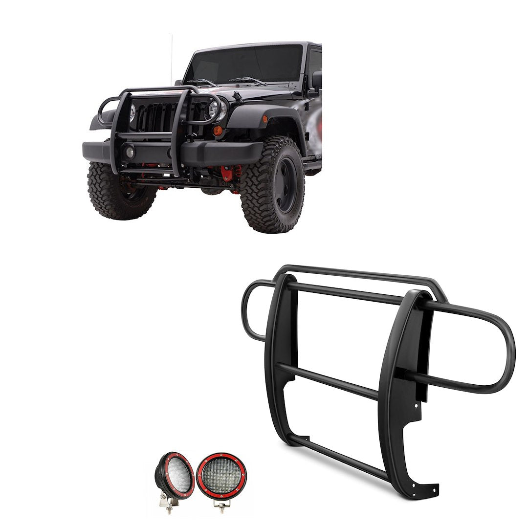 Product of Black Horse Offroad 17JPWRMA-PLFR Grille Guard