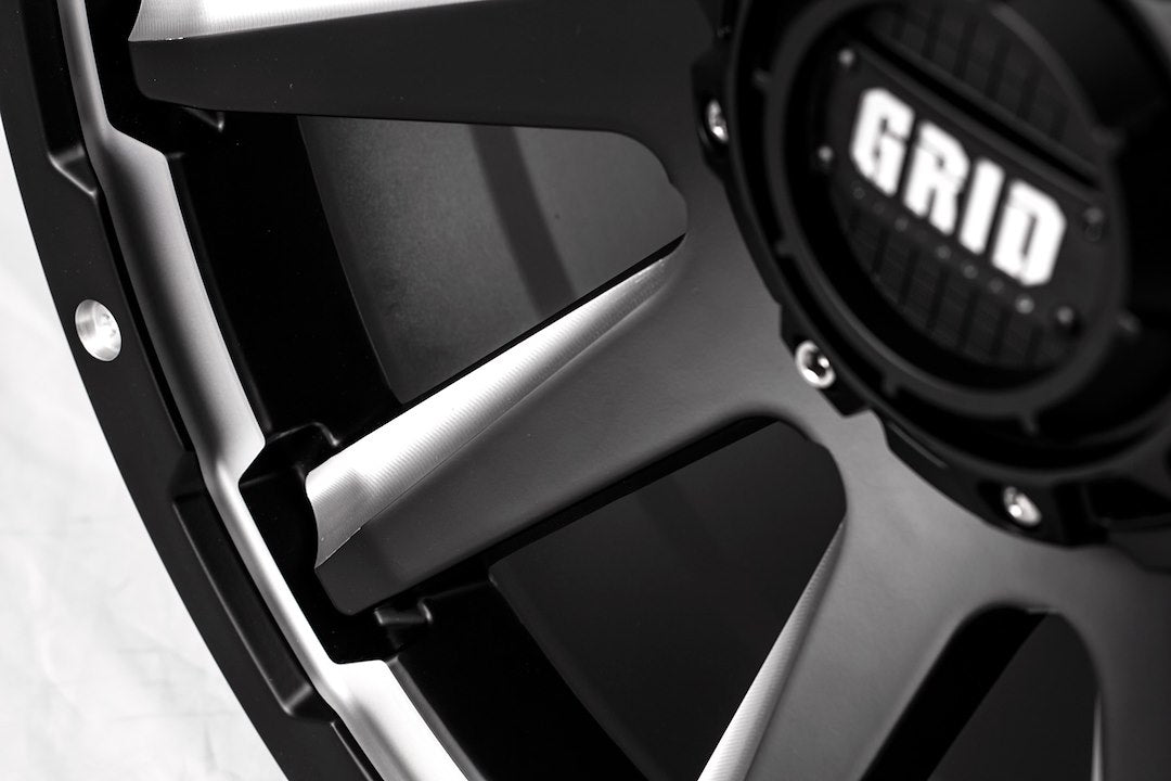 Product of Grid Wheels 20x10 Black With Natural Accents Wheel - Not Applicable Bolt Pattern