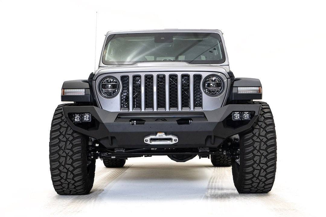 Product of Fab Fours JL18-X4651-1 Matrix Series Steel Powder Coated Bumper