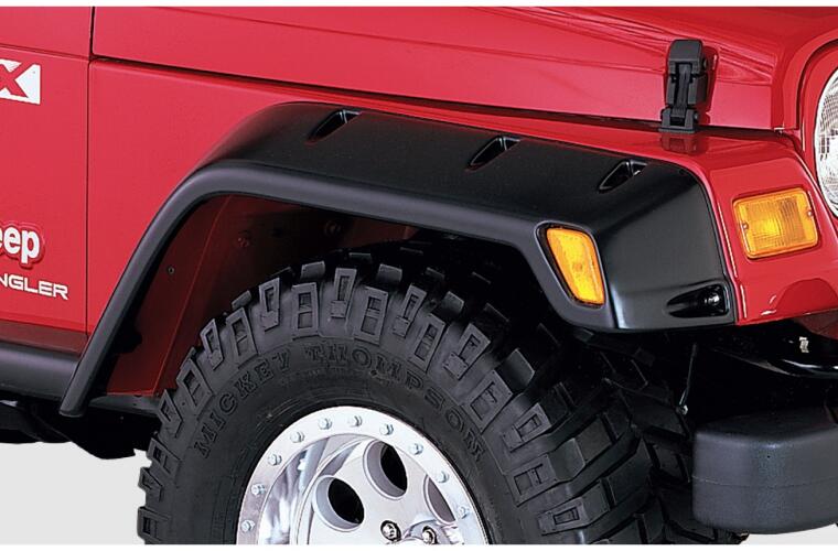 Product of Bushwacker 10030-07 Pocket Style/ Exposed Fasteners Black Fender Flare - Set Of 2