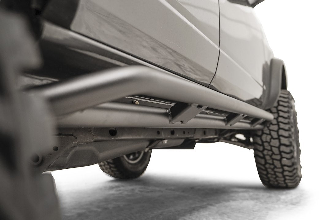 Product of Fab Fours FB21-G5251-1 Black Steel Tube Rocker Panel Guard