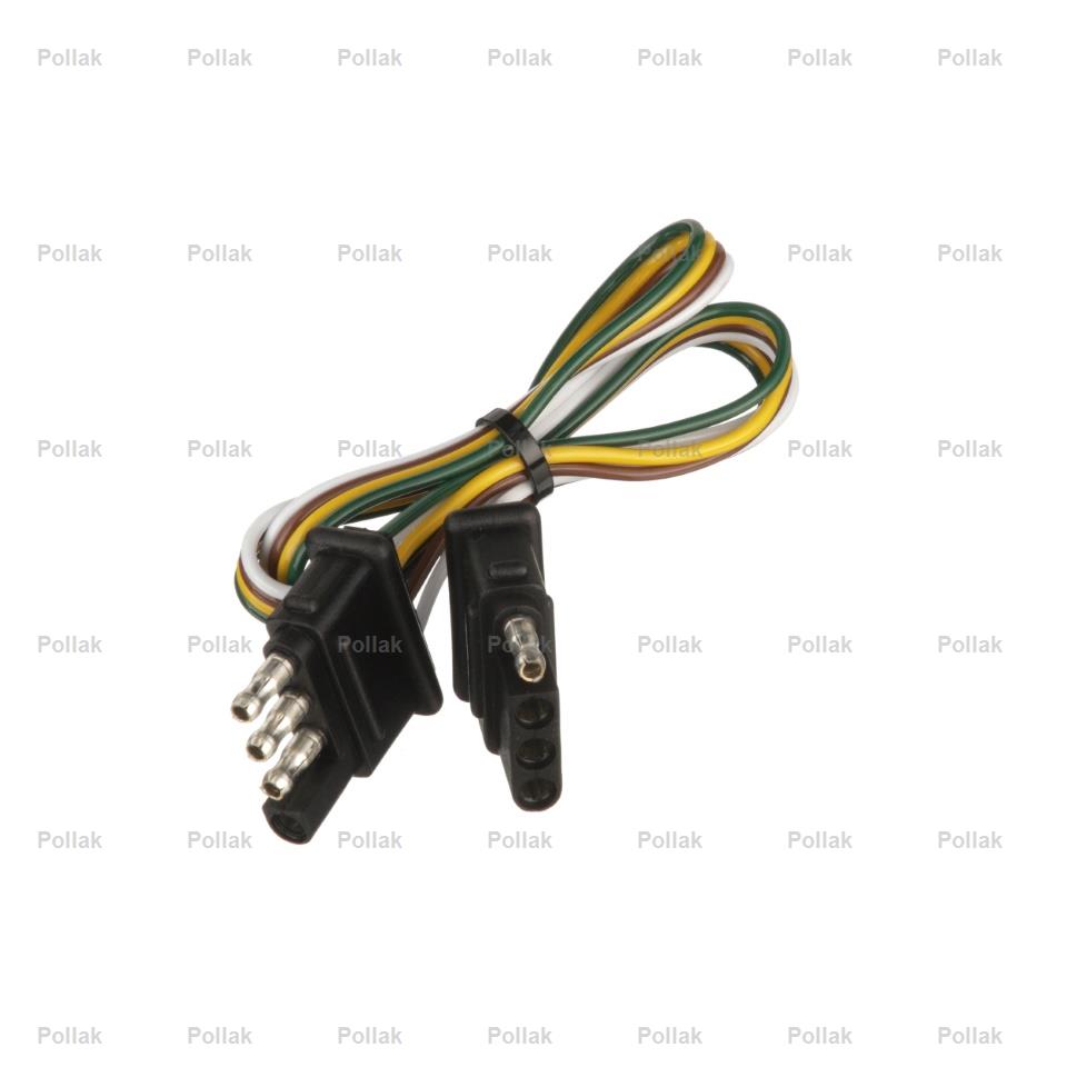 Product of Pollak 12-412E Trailer End 4 Flat Trailer Wiring Connector