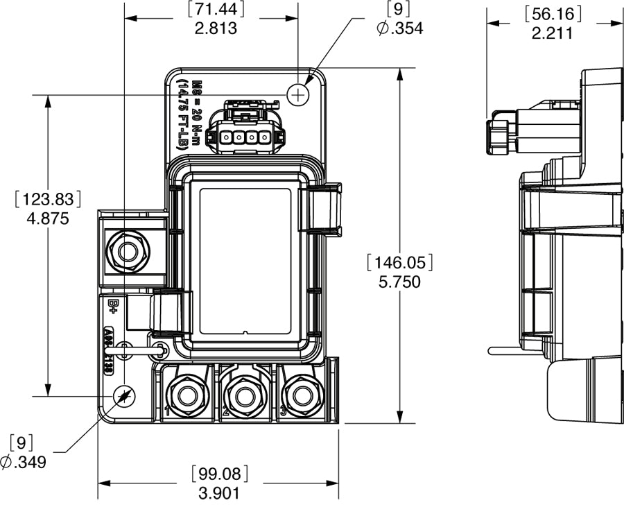 Blue Sea 7725-Bss Fuse Block||7725-Bss_3.Jpg||88||b6z7725bss||912781