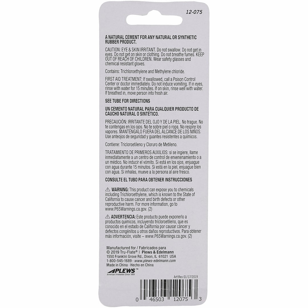 Tru Flate 12-075 Rubber Cement||||87||t2f12075||1919989