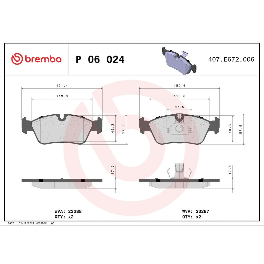 Brembo P06024 Brake Pad||p06024_Drw.Jpg||88||brmp06024||1752173