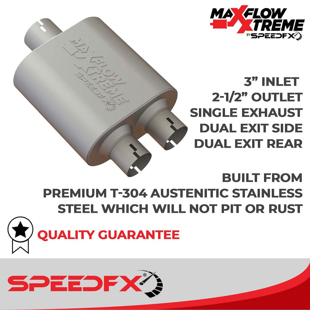 Product of SpeedFX 50201 MaxFlow Xtreme Cat Back System Single Exhaust System Kit