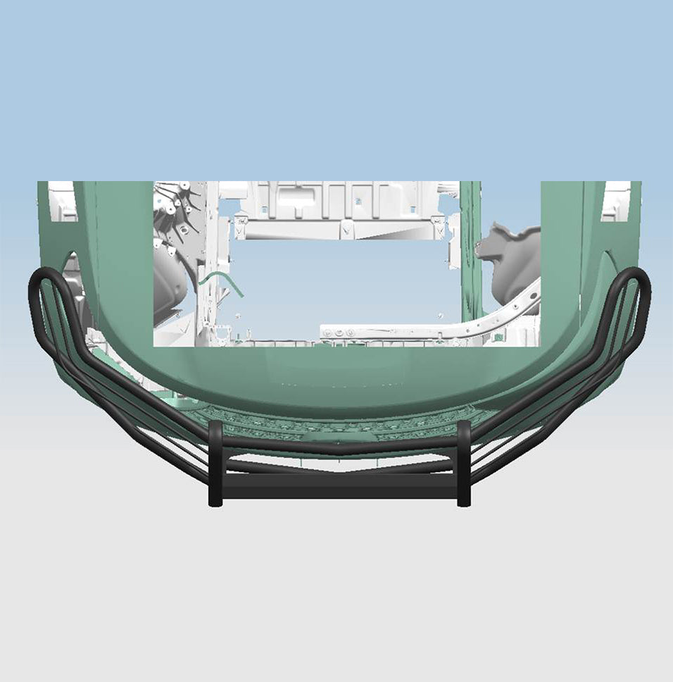 Product of Black Horse Offroad 17FJ31MA Grille Guard Modular Black Powder Coated