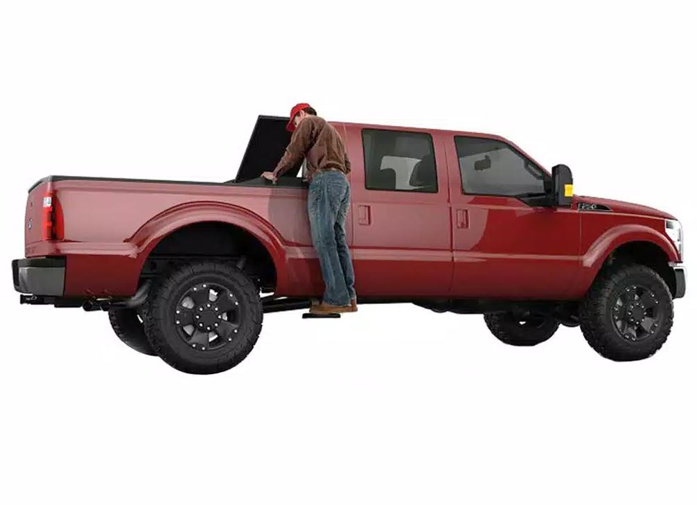 Product of Amp Research 75419-01A Black Powder Coated Aluminum Truck Step