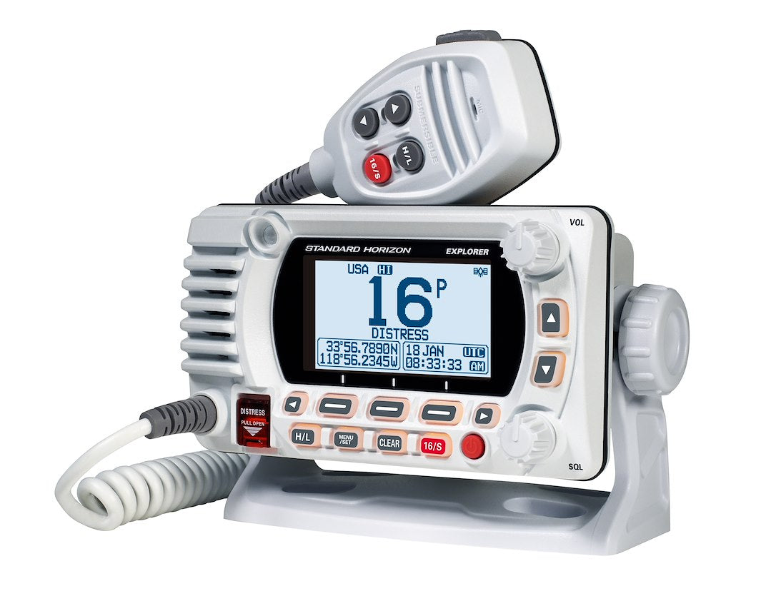 Standard Horizon Gx1850w Vhf Radio||gx1800_Gx1850 White_Front-Right.Jpg||87||stdgx1850w||1065240
