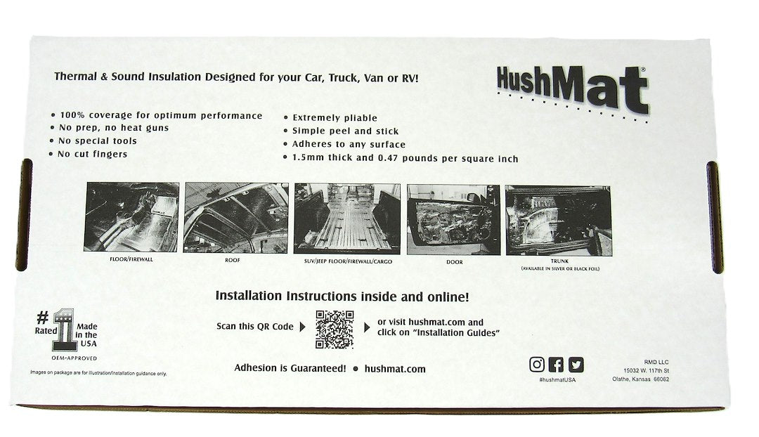 Hushmat 10800 Sound Dampening Kit||10801po3.Jpg||94||hsh10800||2116292