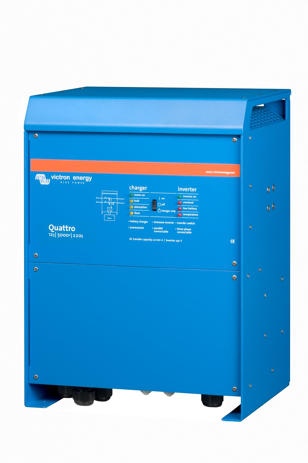 Victron Energy Qua125021100 Power Inverter/ Battery Charger||qua125021100_2.Jpg||87||vicqua1250211||1079968