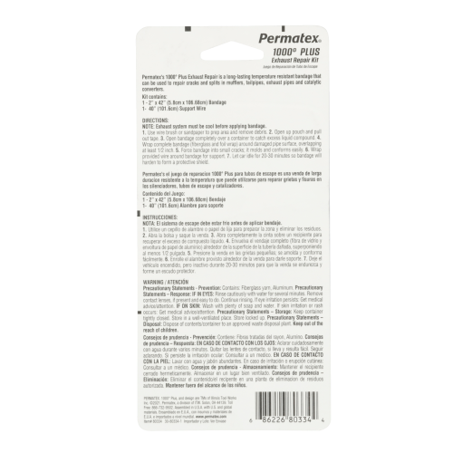 Permatex 80334 Exhaust System Repair Kit||80334_2.Png||87||p1380334||1525032