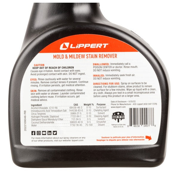 Product of Lippert Components 2022013810 Mildew Stain Remover
