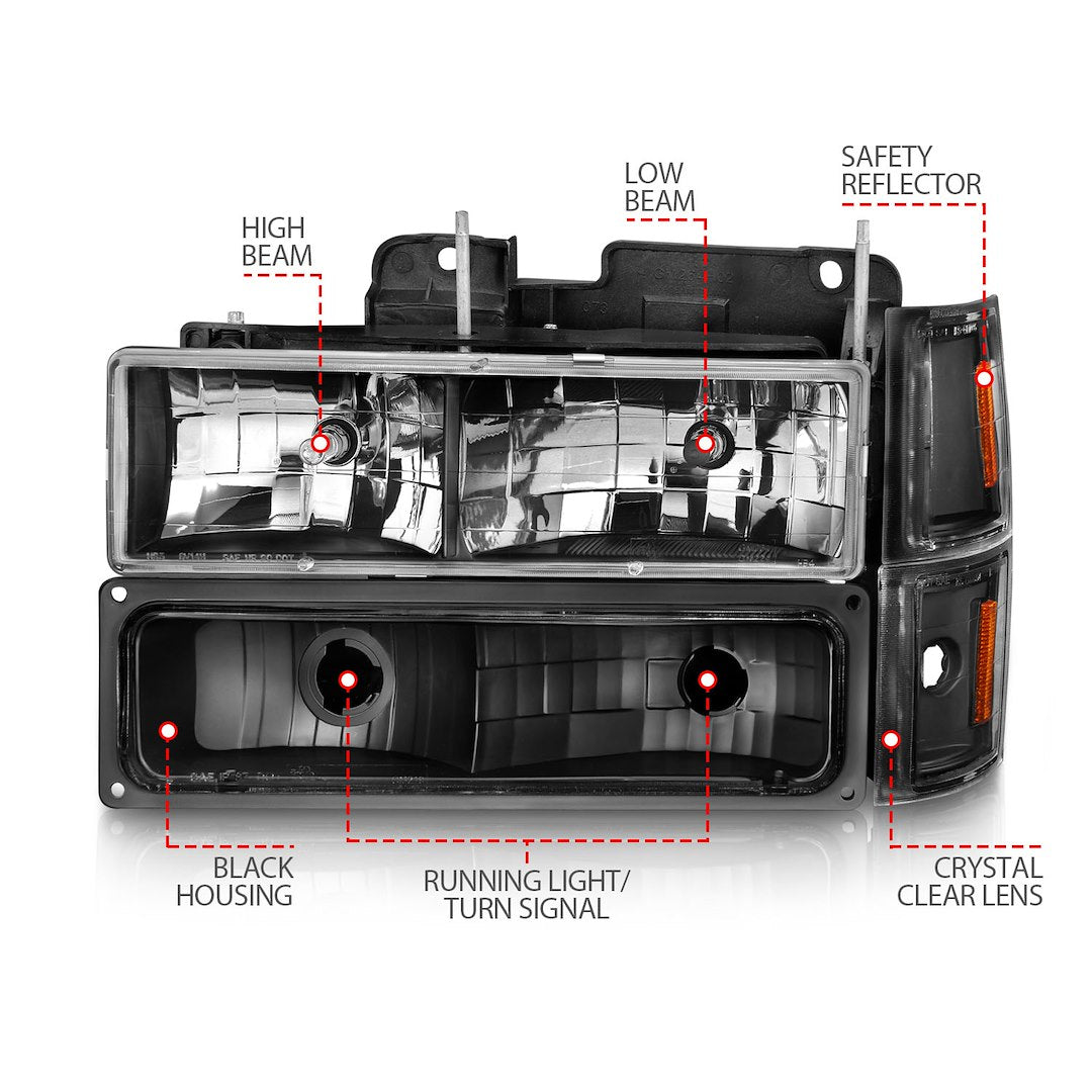 Anzo Usa 111505 Headlight Assembly||111505_V4.Jpg||88||a1r111505||1540263
