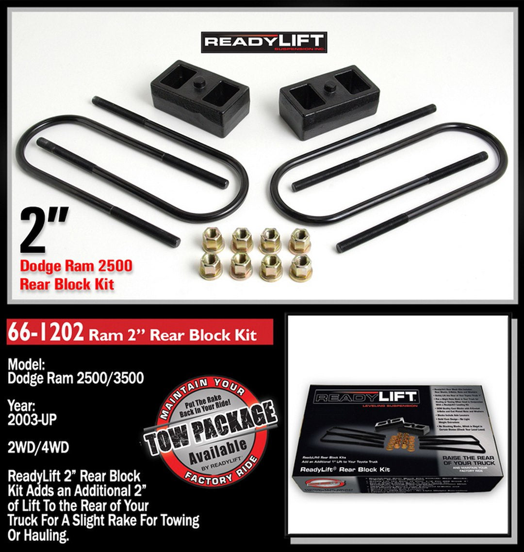 Product of Readylift 66-1202 Leaf Spring Block Kit