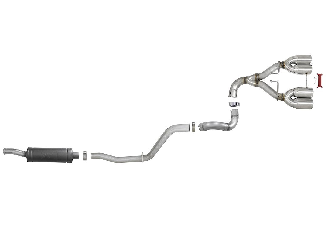 Product of Advanced FLOW Engineering 49-38071-P Rebel Cat-Back System Single Exhaust System Kit