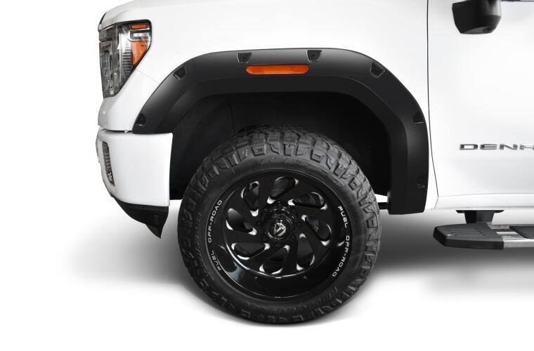 Product of Bushwacker 40987-02 Pocket Style/ Exposed Fasteners Black Fender Flare - Set Of 4