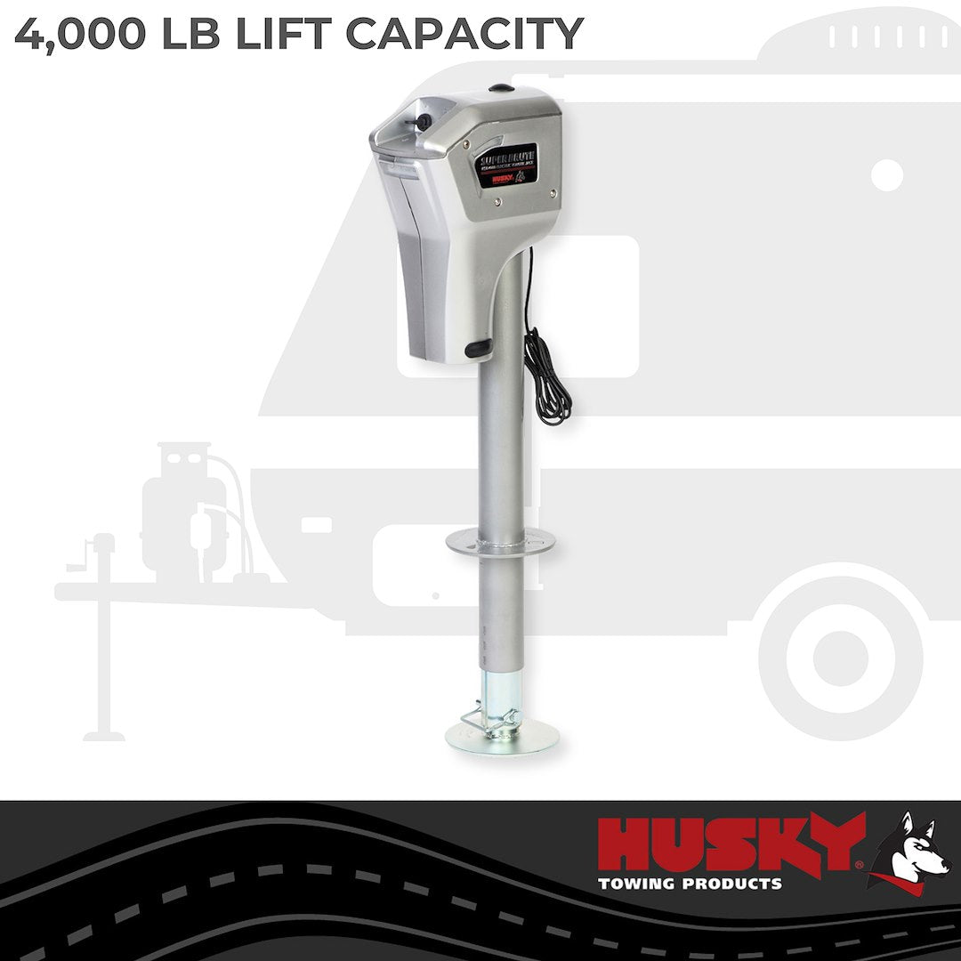 Product of Husky Towing 82084 4000 Pound Electric Trailer Tongue Jack