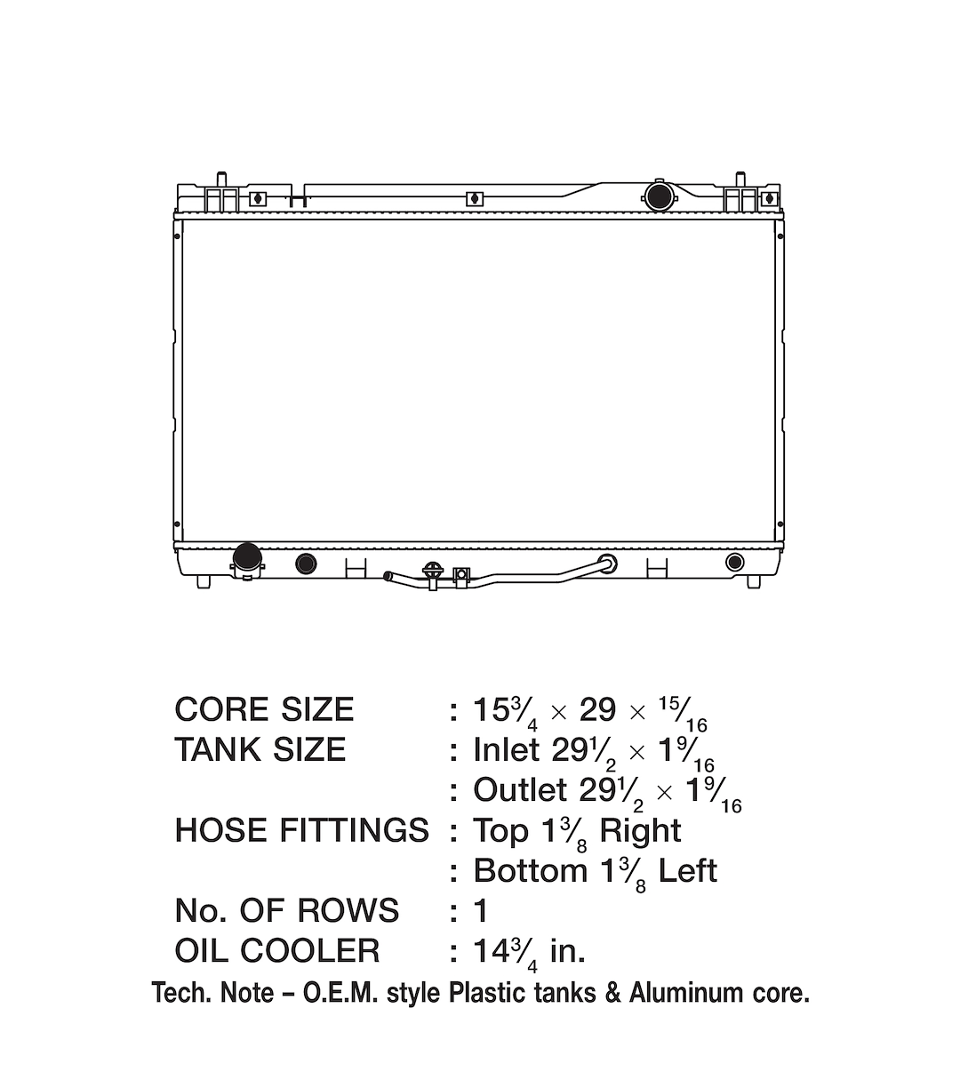 Product of Csf 3145 Radiator