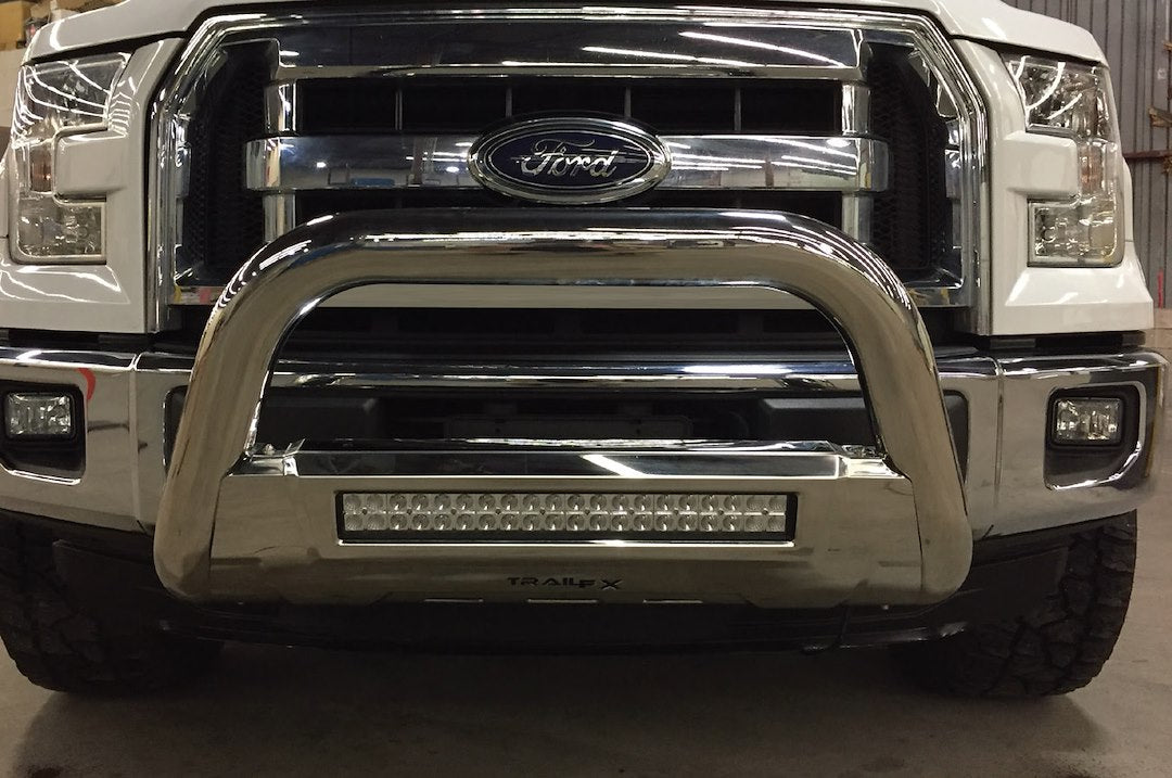 Product of TrailFX B1610S Bull Bar Polished 3-1/2 Inch Yes with skid plate