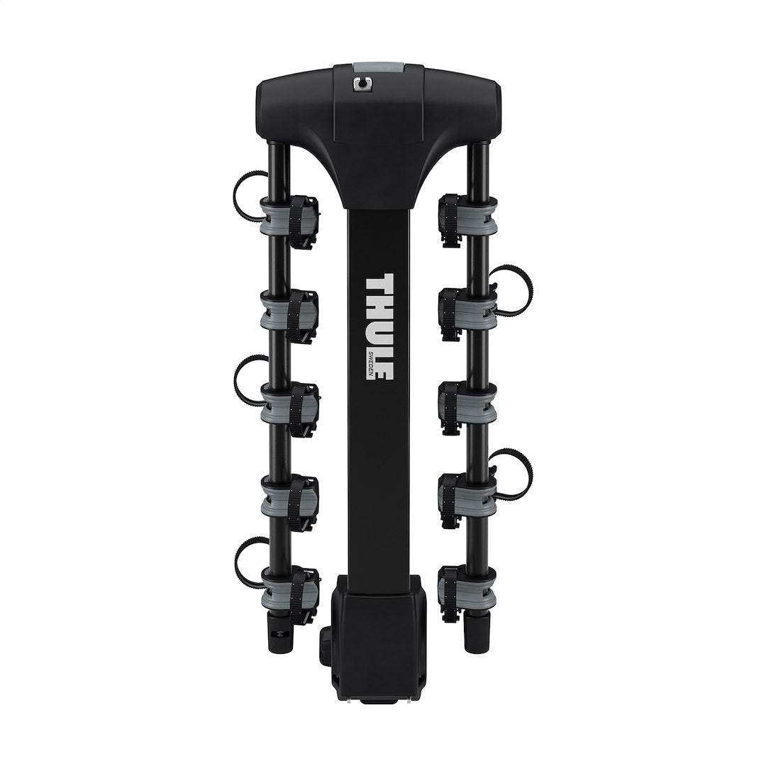 Product of Thule 9026XT 5 Bikes Bike Frame Rests On Arms With Cradles And Straps Bike Rack - Receiver Hitch Mount Yes