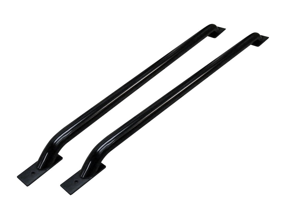 Product of Go Rhino 8128B Black Powder Coated Round Tube Bed Side Rail