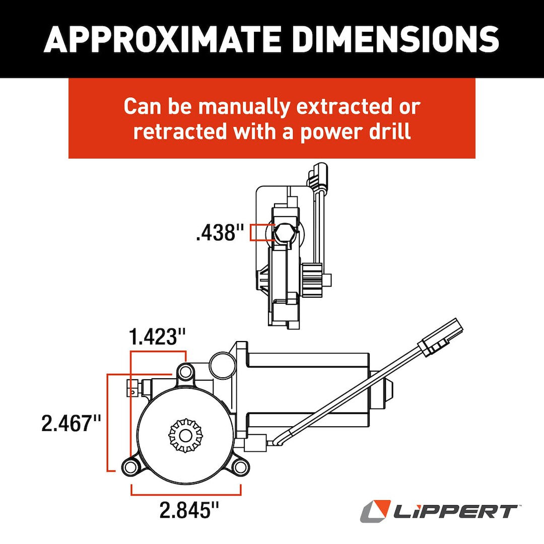 Product of Lippert Components 373566 Awning Motor
