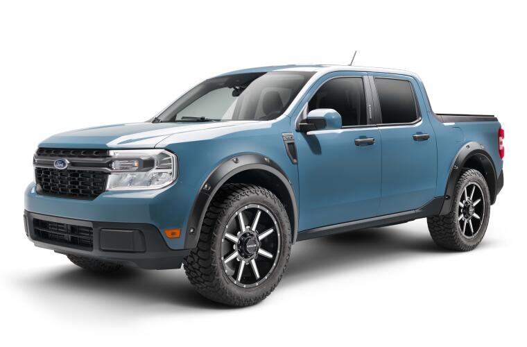 Product of Bushwacker 20967-02 Pocket Style/ Exposed Fasteners Black Fender Flare - Set Of 4