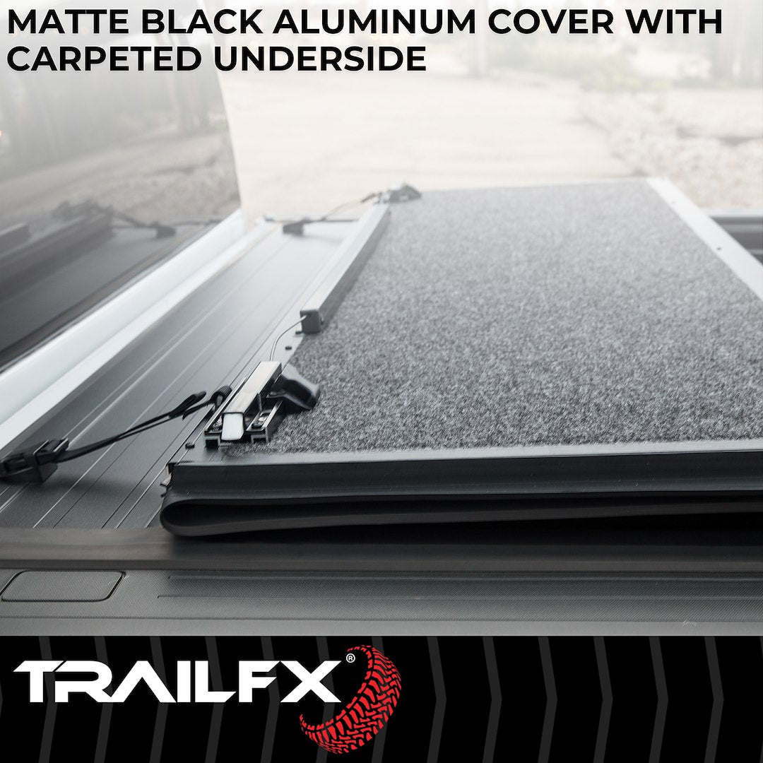 Product of TrailFX TFX Premium Flush Tri-Fold Hard Folding TFX3710 Tonneau Cover