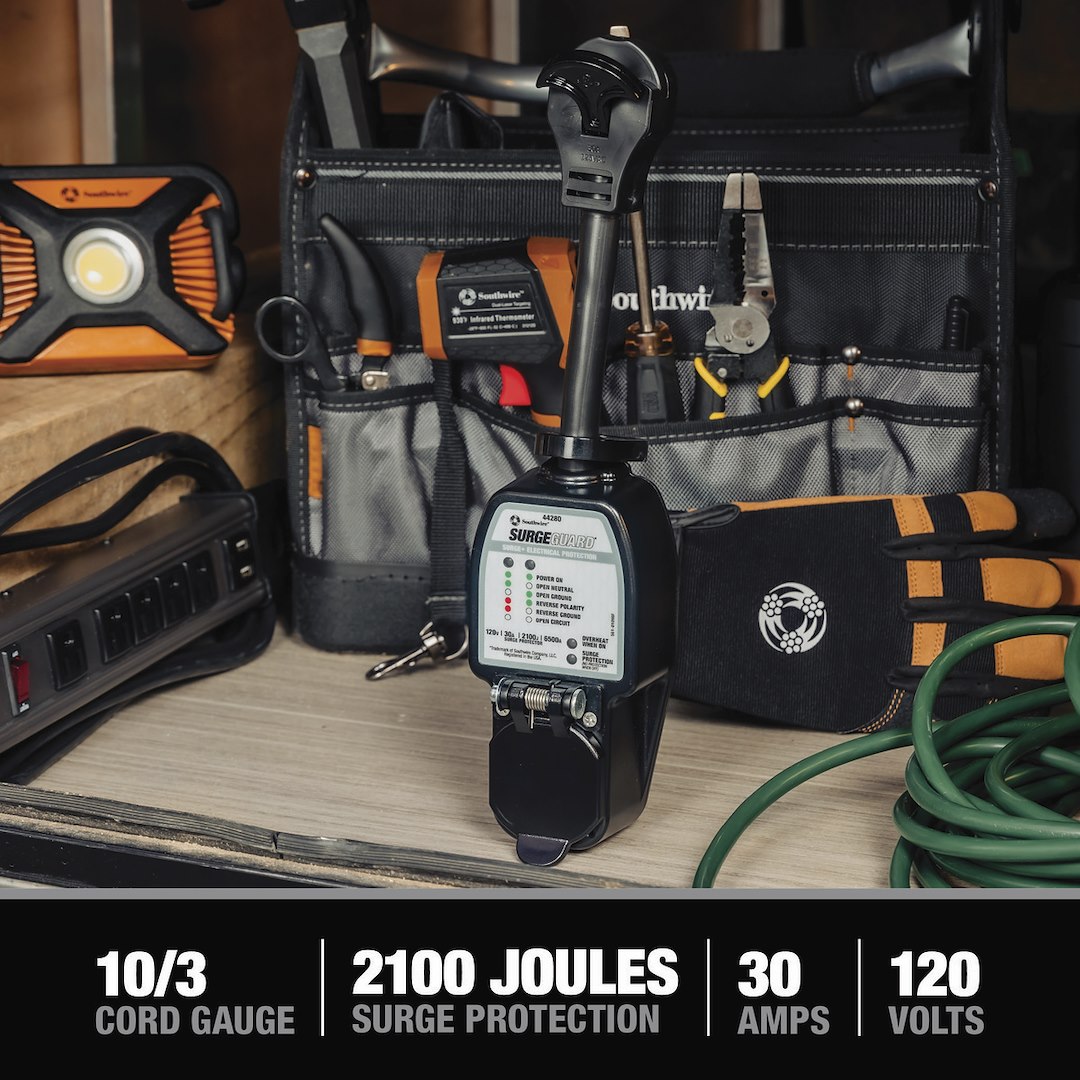 Product of SouthWire Corp. 44280 120 Volt 30 Amp Surge Protector