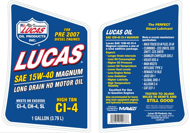 Product of Lucas Oil 10076 Oil