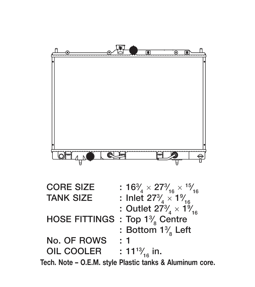Csf 3130 Radiator||||86||csf3130||2012019