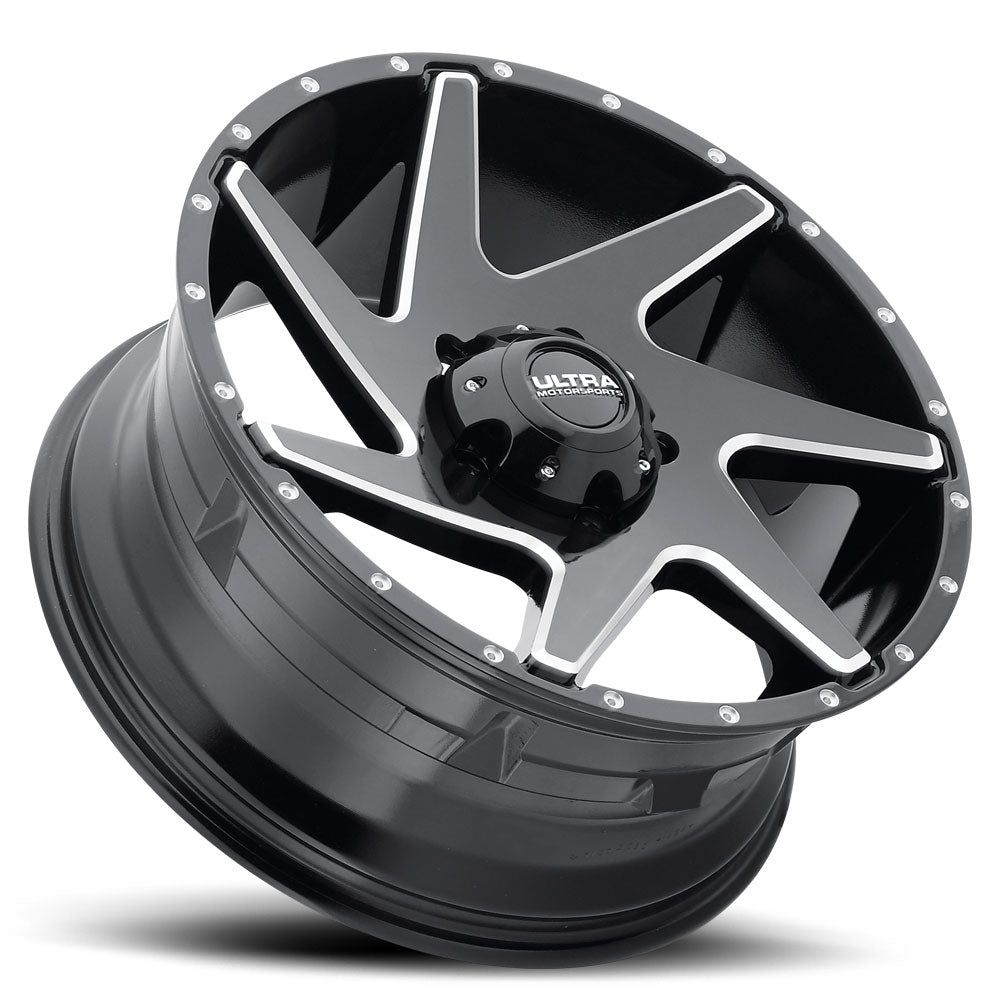 Product of Ultra Wheel 20x9 Black With Natural Accents Wheel - 5x5.00 Bolt Pattern