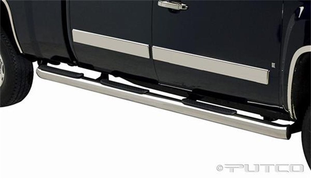 Product of Putco 45160 Polished Round Nerf Bar - Truck Wheel To Wheel