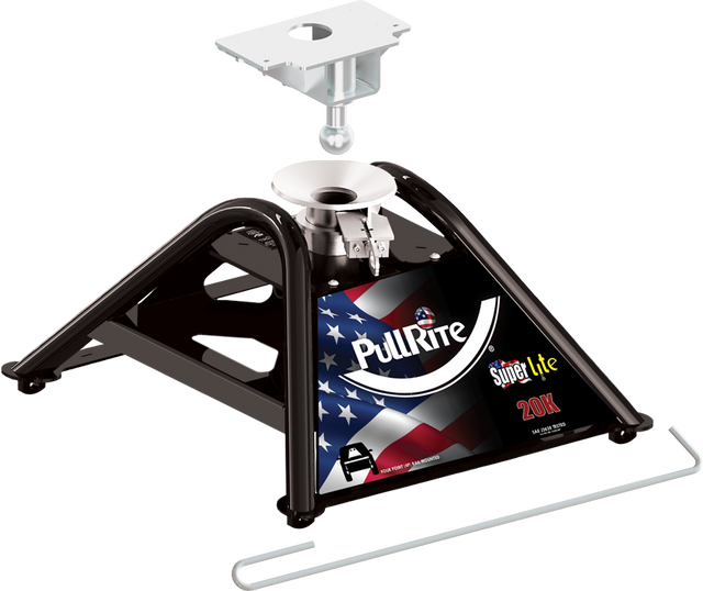 Product of PullRite 2400 Fixed 20000 Pound 2-Way Fifth Wheel Trailer Hitch