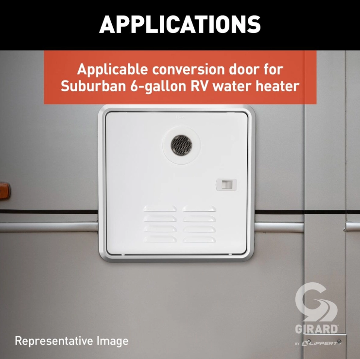 Lippert Components 2022107540 Water Heater Access Door||2022107540_3.Png||88||m6v2022107540||1774328