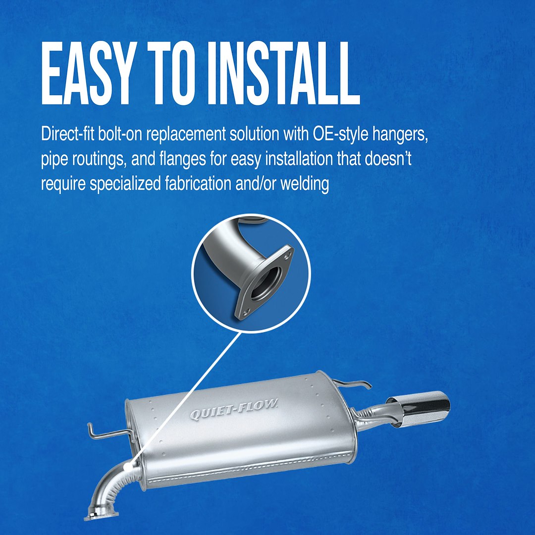 Product of Walker Exhaust 21719 Quiet-Flow SS Muffler Stainless Steel Exhaust Muffler