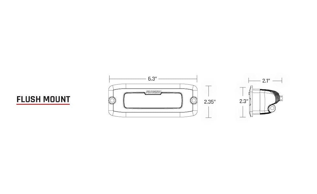 Product of Rigid Lighting 980033 Backup Light - Led