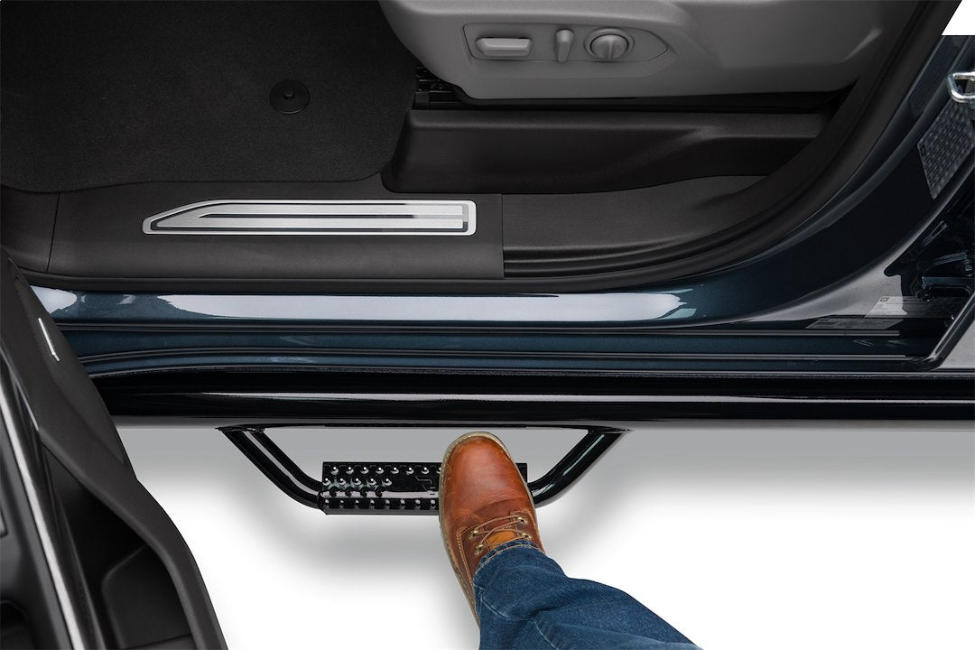 Product of N-Fab C1954RC Cab Length Nerf Bar With Drop Down Steps