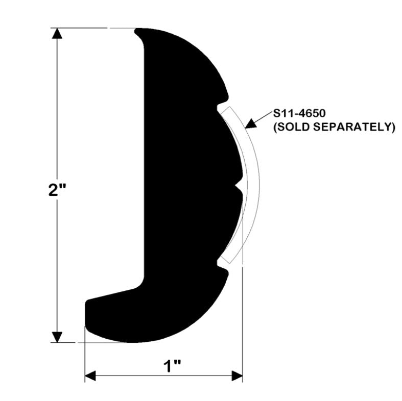 Taco V21-9502bka20d Boat Rub Rail||v21-9502bka20d.Jpg||85||t9av219502bka||1745589