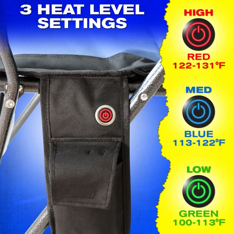 Airbedz By Pittman Outdoors Ppi-Heat_Chr Camping Chair||ppi-Heat_Chr-Infographics_3 Heating Levels Copy.Jpg||94||abzppiheatchr||1527441