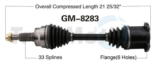 Trakmotive Gm-8283 Cv Axle Shaft||gm-8283.Jpg||85||trkgm8283||2261525