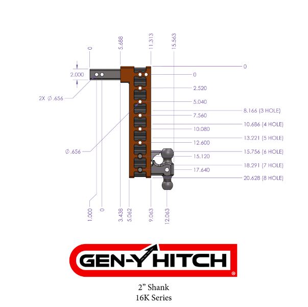 Product of Gen-Y Hitch GH-515 Receiver Trailer Hitch Ball Mount
